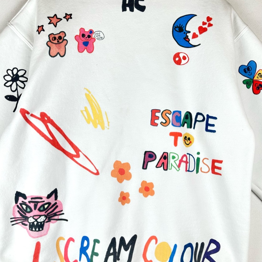 The Mayfair Group Somebody Loves You Graphics Crewneck Sweatshirt - Picture 6 of 14